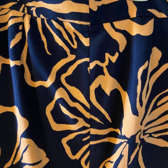 Premise orange & navy midi pencil skirt - NWT - size 10 - Picture 4 of 12